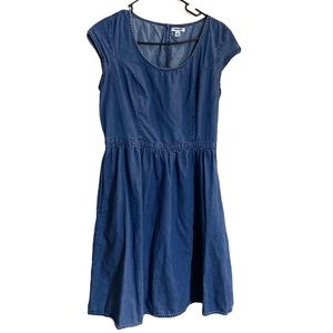 Old Navy Dress Blue jean Knee length Size 10